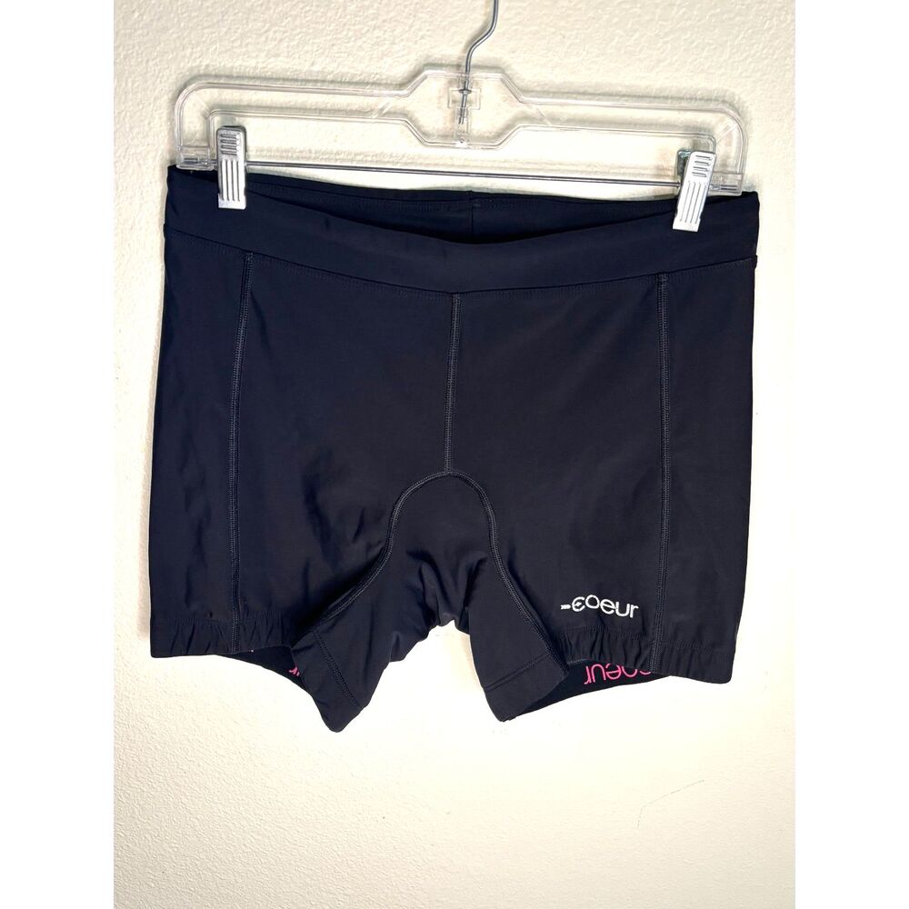 Coeur 5" triathlon Cycling Black Shorts Womens Large L